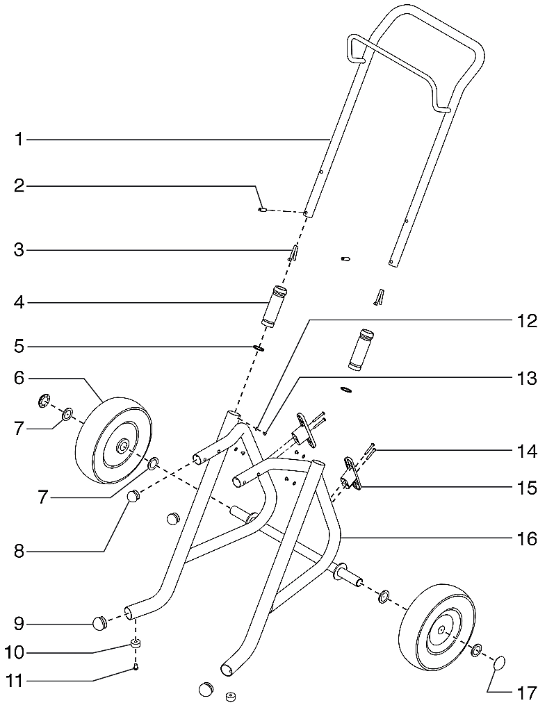 Advantage 600 Upright Cart Assembly Parts